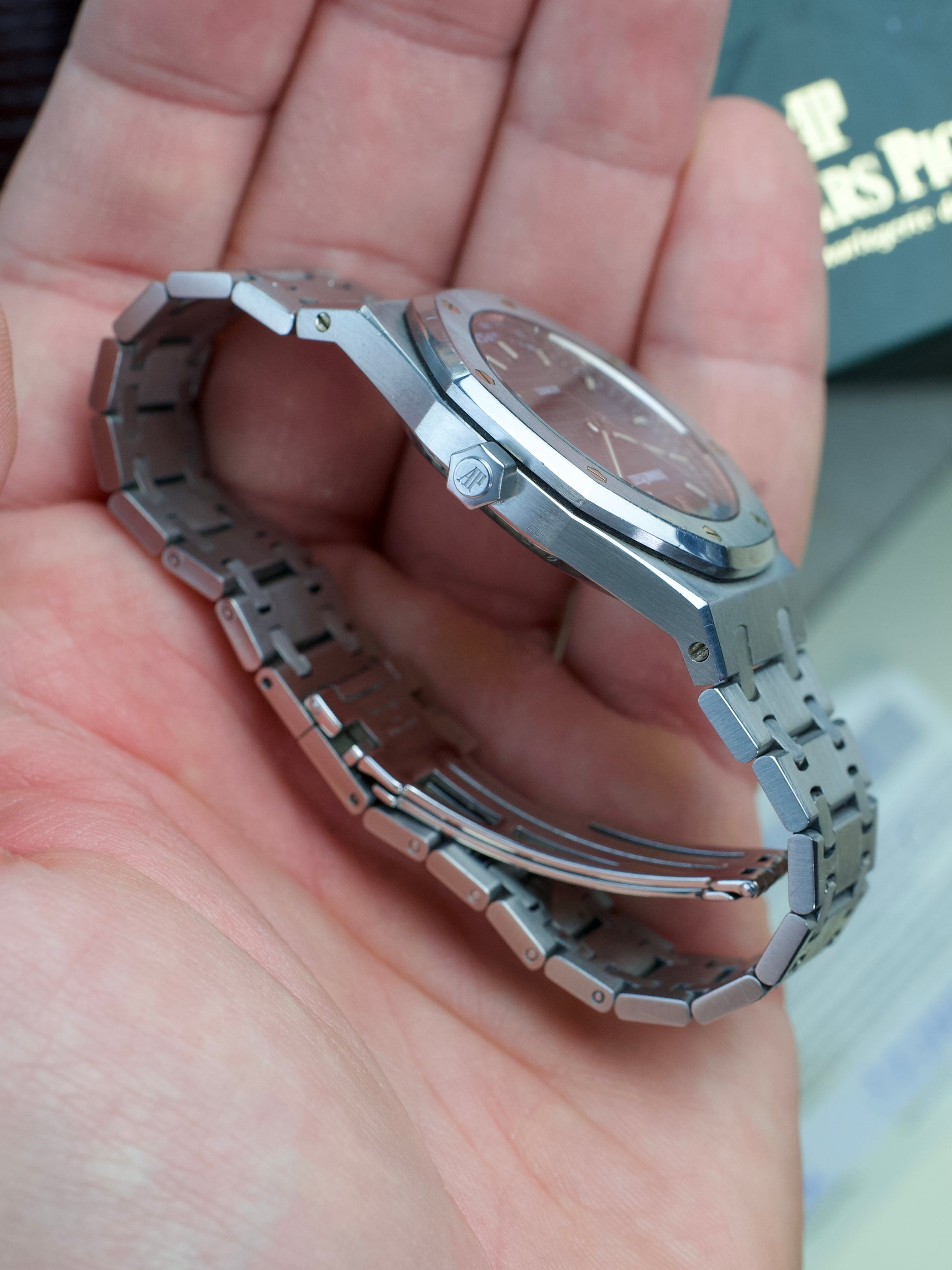 Audemars Piguet Royal Oak 14790ST FULL SET Dark Blue Dial 2000s vintage, bracelet
