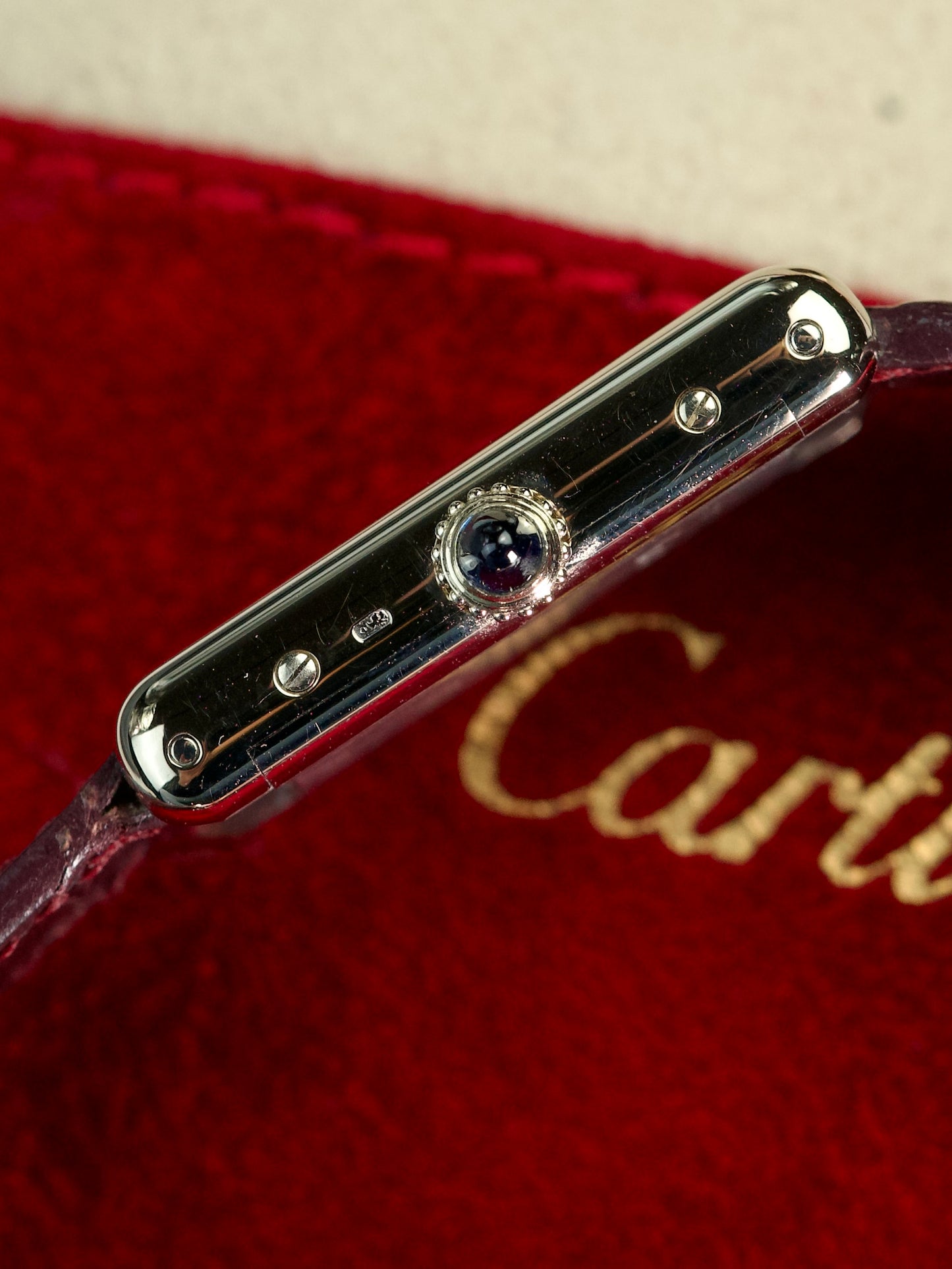 Cartier Tank Louis 78087 18K White Gold 1980s