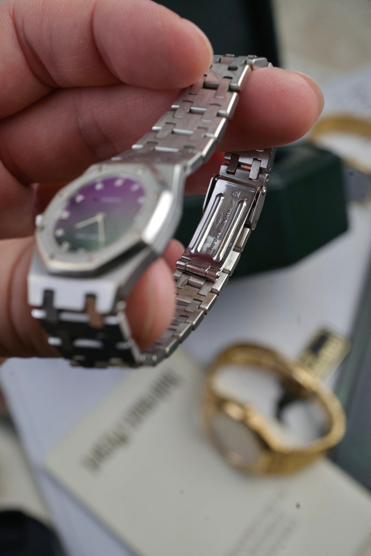 Audemars Piguet Royal Oak 6007BC Mini WHITE Gold Box 1980s