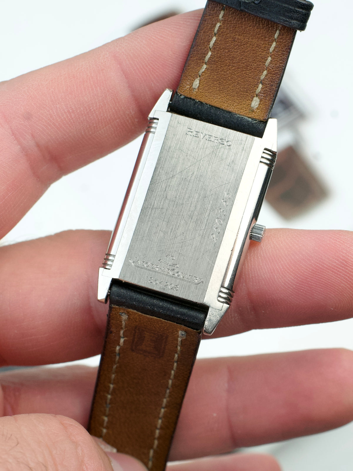 Jaeger LeCoultre Reverso Classique 250.3.86 Art Deco JLC 18 Carat White Gold 1990s