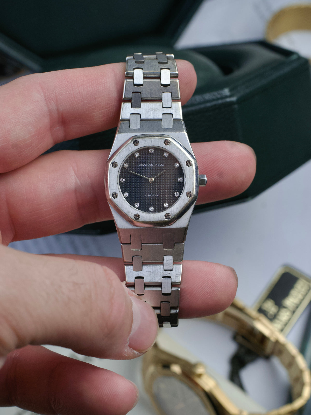 Audemars Piguet Royal Oak 6007BC Mini WHITE Gold Box 1980s