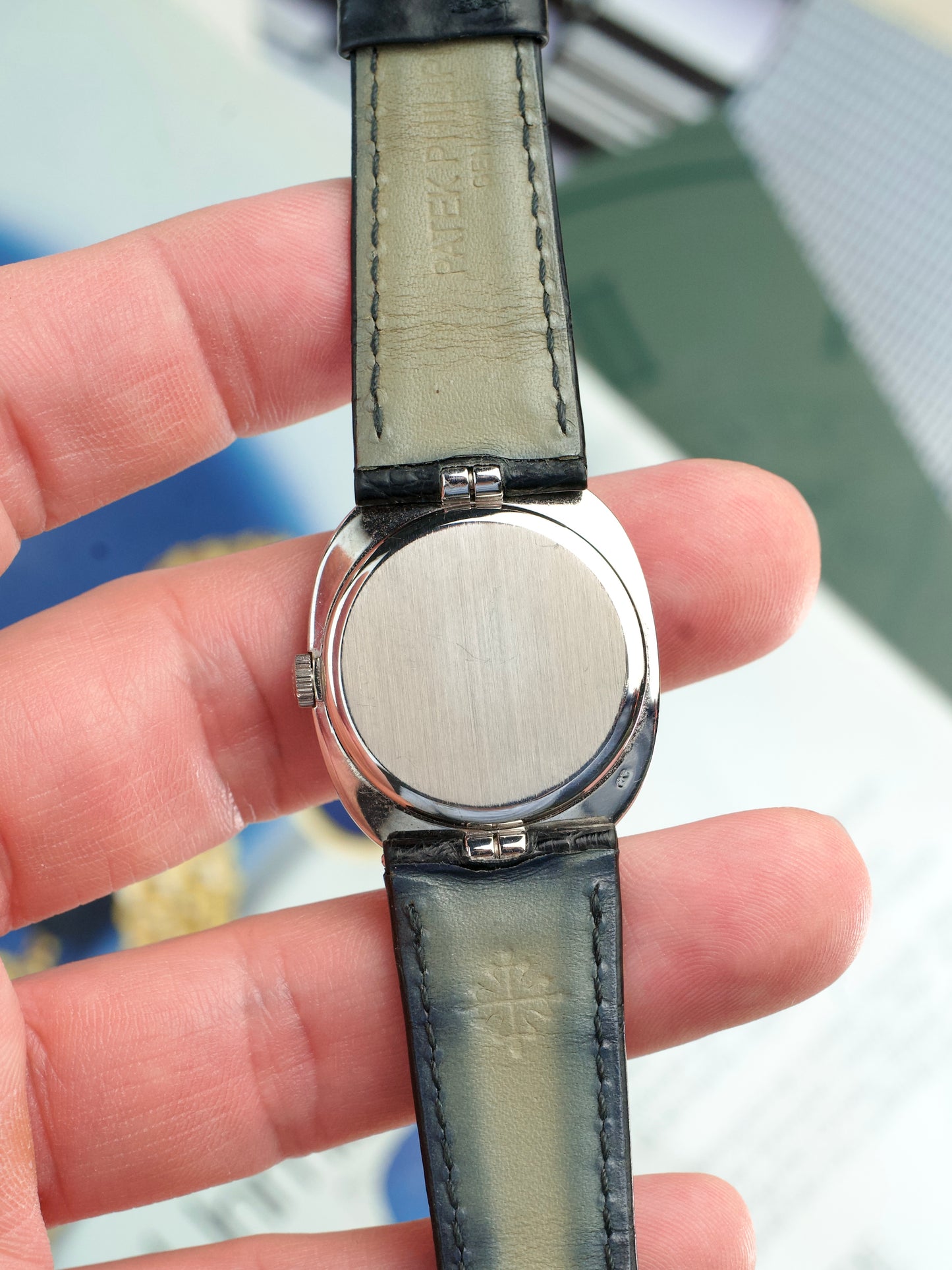 Patek Philippe Ellipse 3848G 18 Carat White Gold 1980s