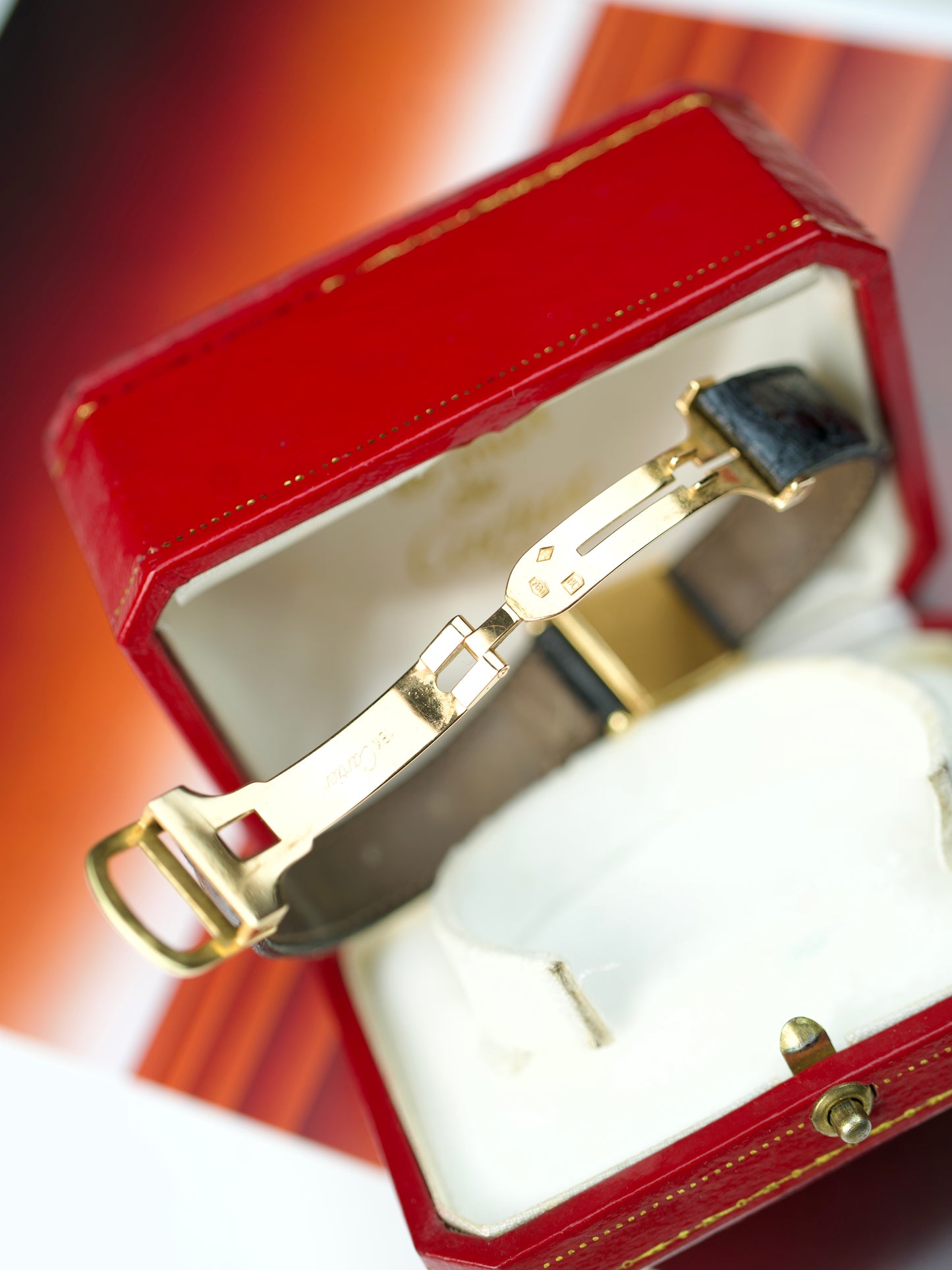 1970s Cartier Tank Louis 67117 Paris lady 18K Yellow Gold MK1
