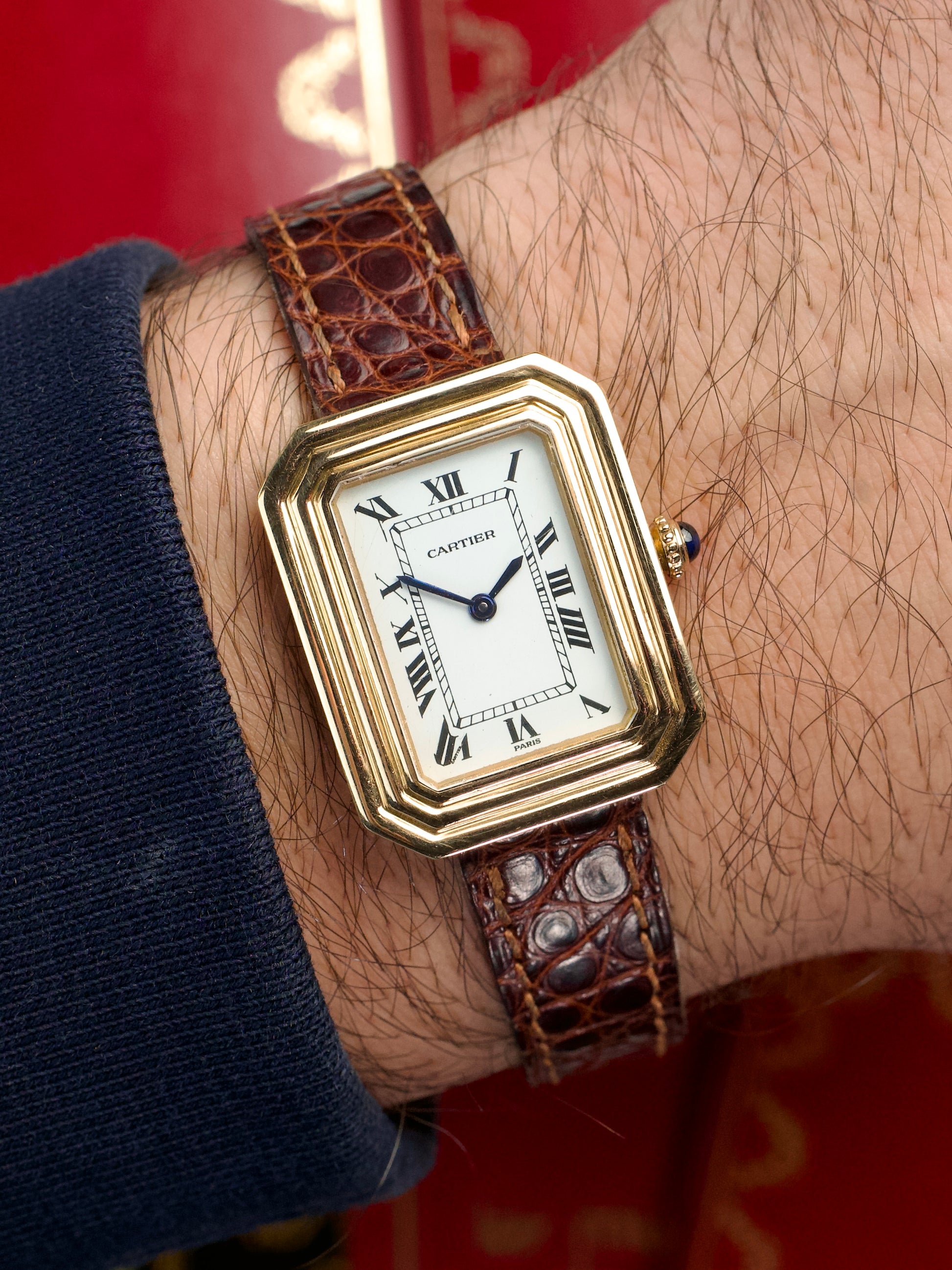 Cartier Cristallor 78095 Full Set vintage, wrist shot