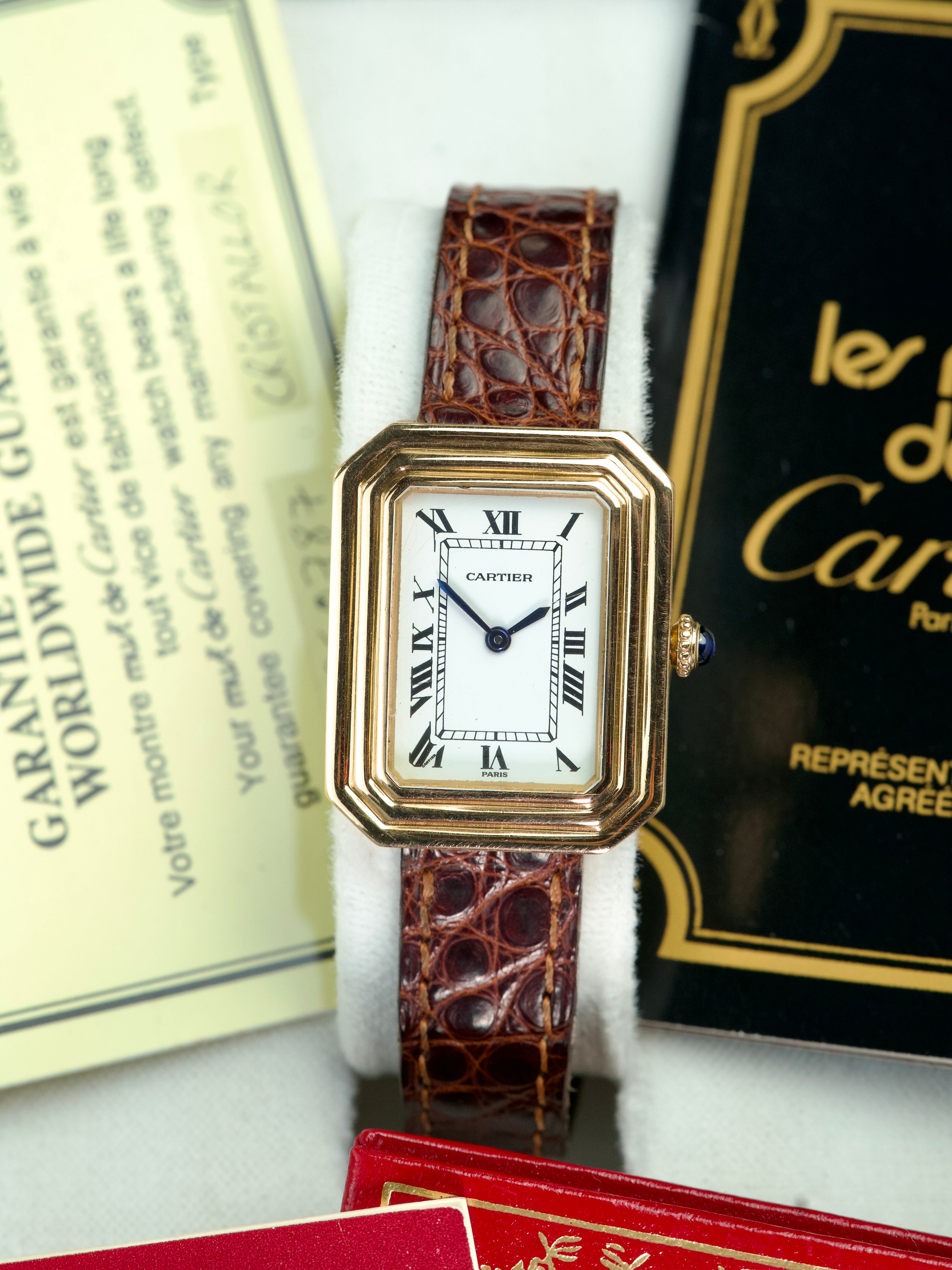 Cartier Cristallor 78095 FULL SET 18K Gold 1970s – WATCHALIA