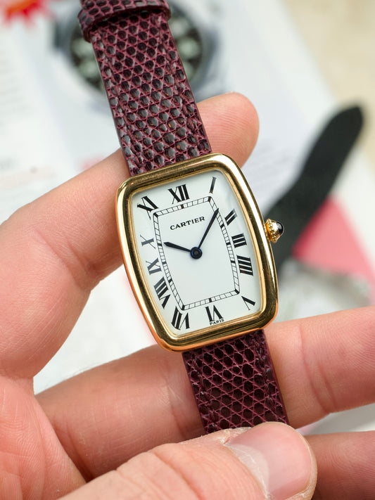 Cartier Faberge 78101 FULL SET Square Incurvee vintage, front