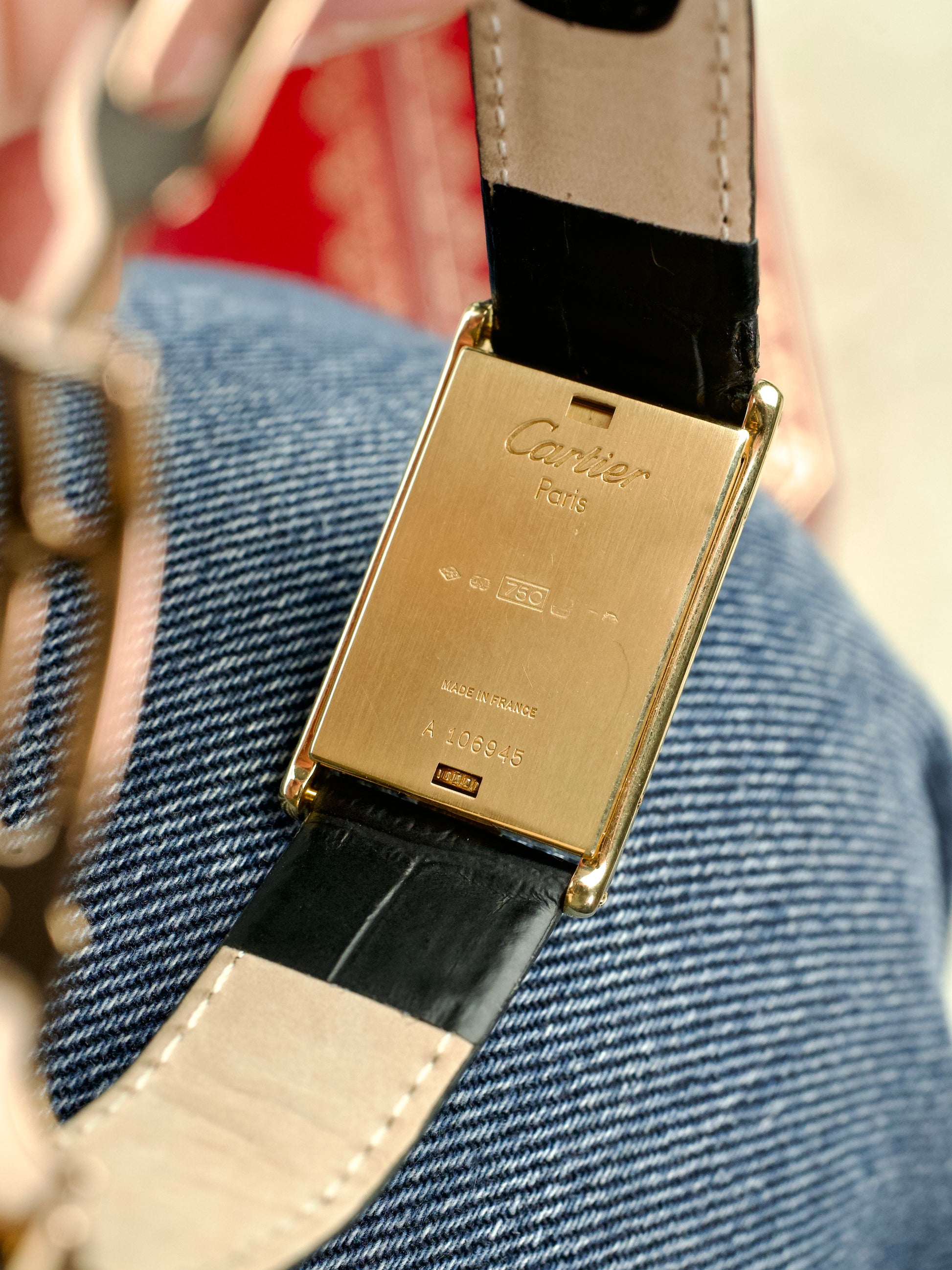 Cartier Tank Basculante 2391 investment grade, back 