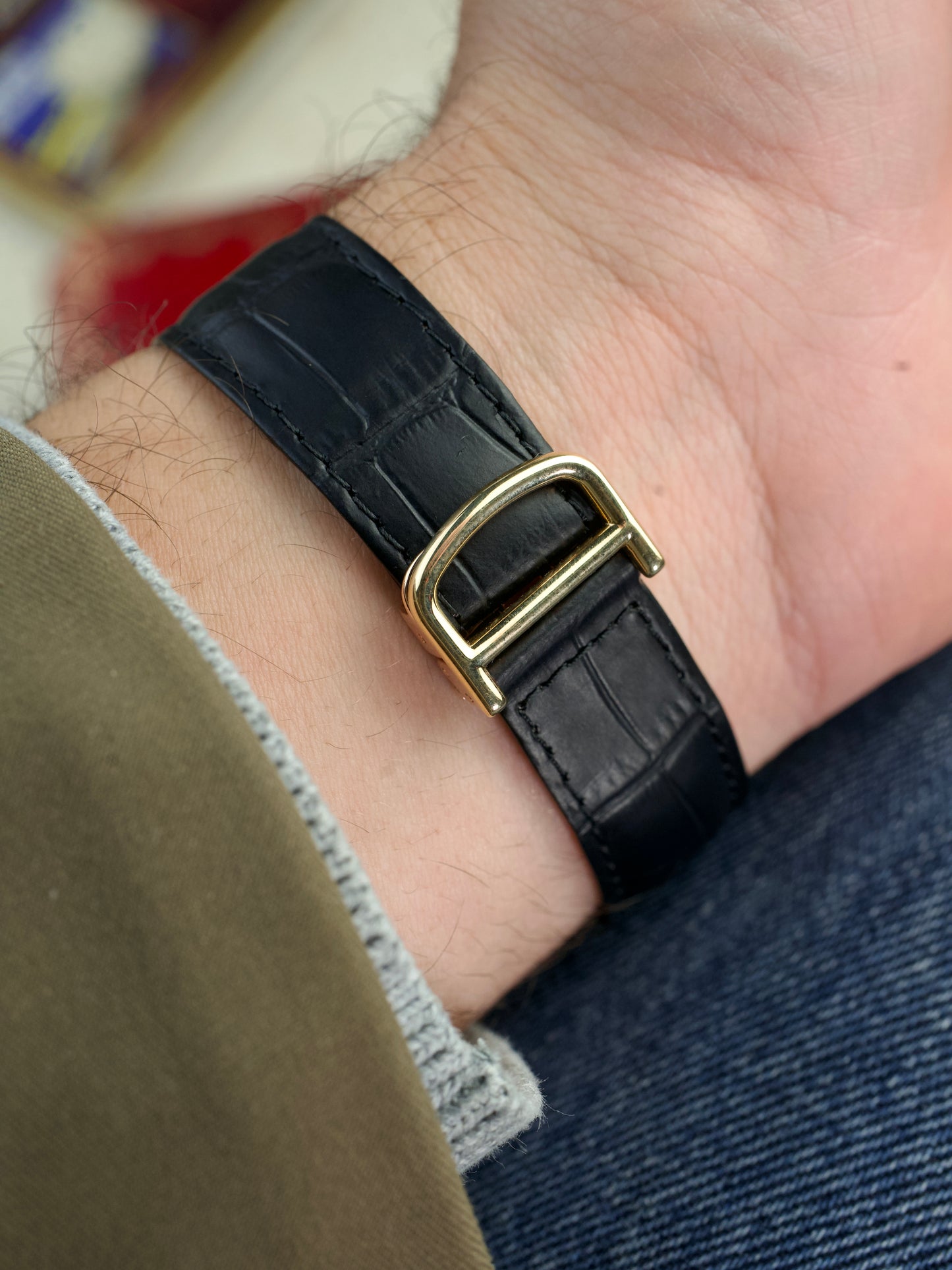 Cartier Tank Basculante investment grade vintage, strap back