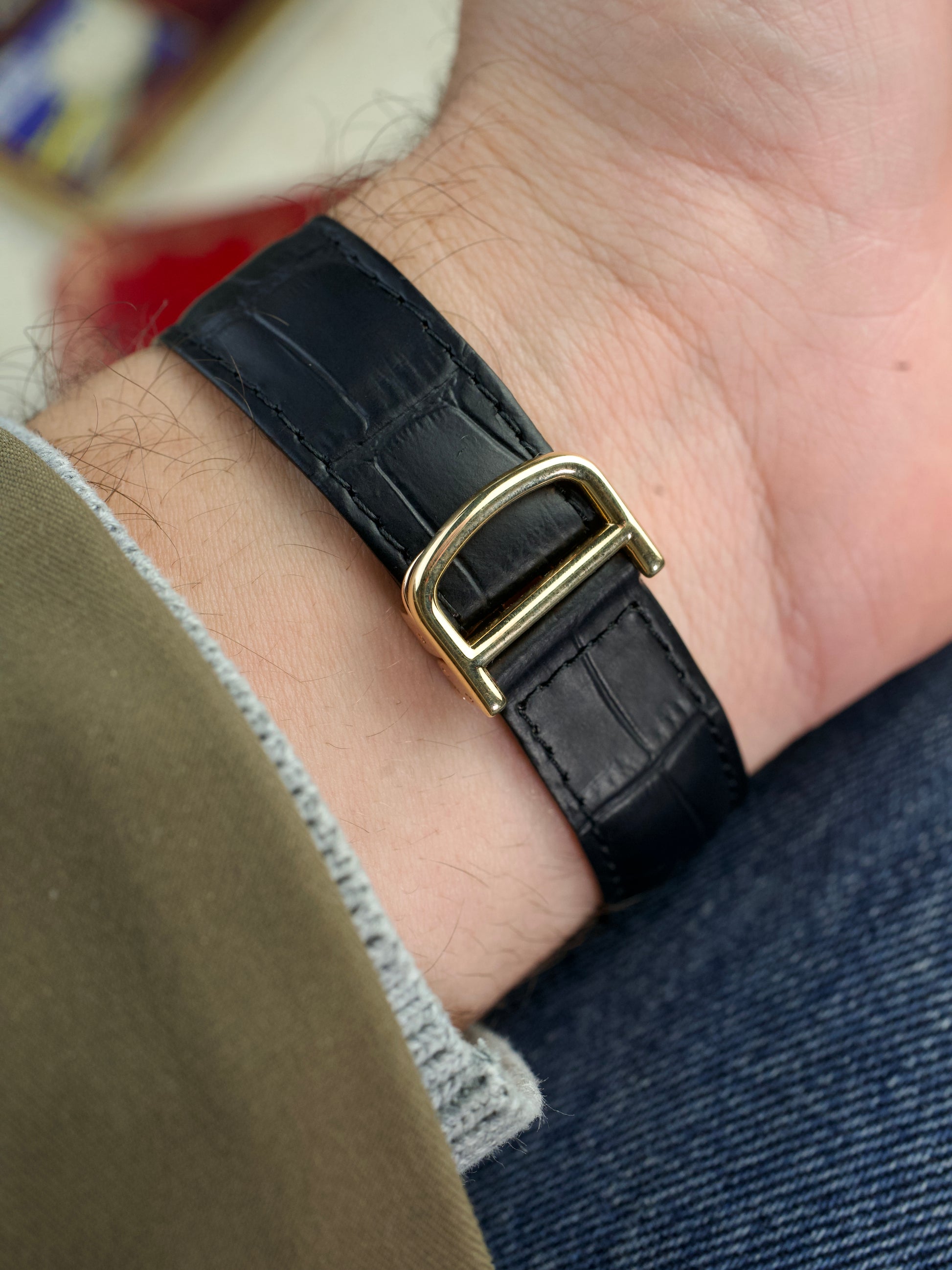 Cartier Tank Basculante investment grade vintage, strap back