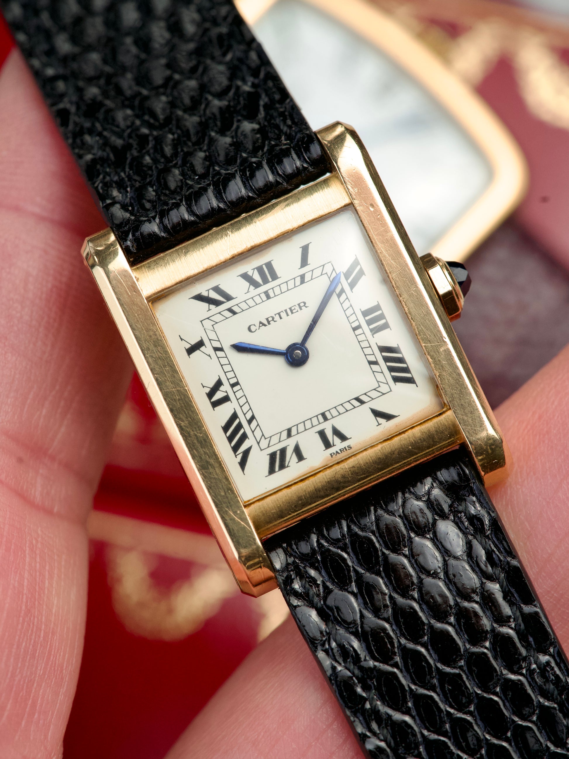 Cartier Tank Normale 78092 Unpolished 18K Yellow Gold 1970s vintage, front