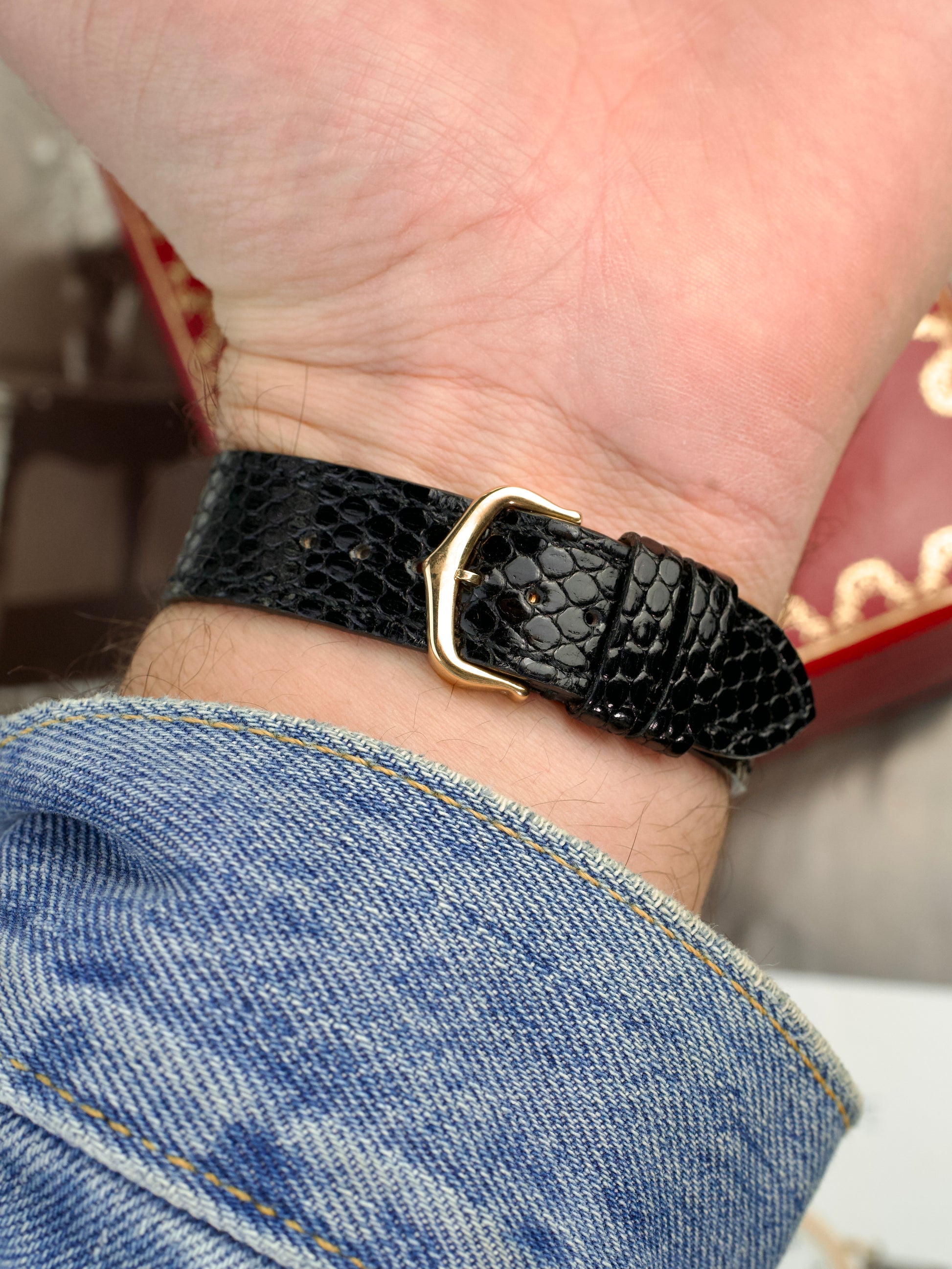 Cartier Tank Normale 78092 Unpolished 18K Yellow Gold investment grade, back buckle