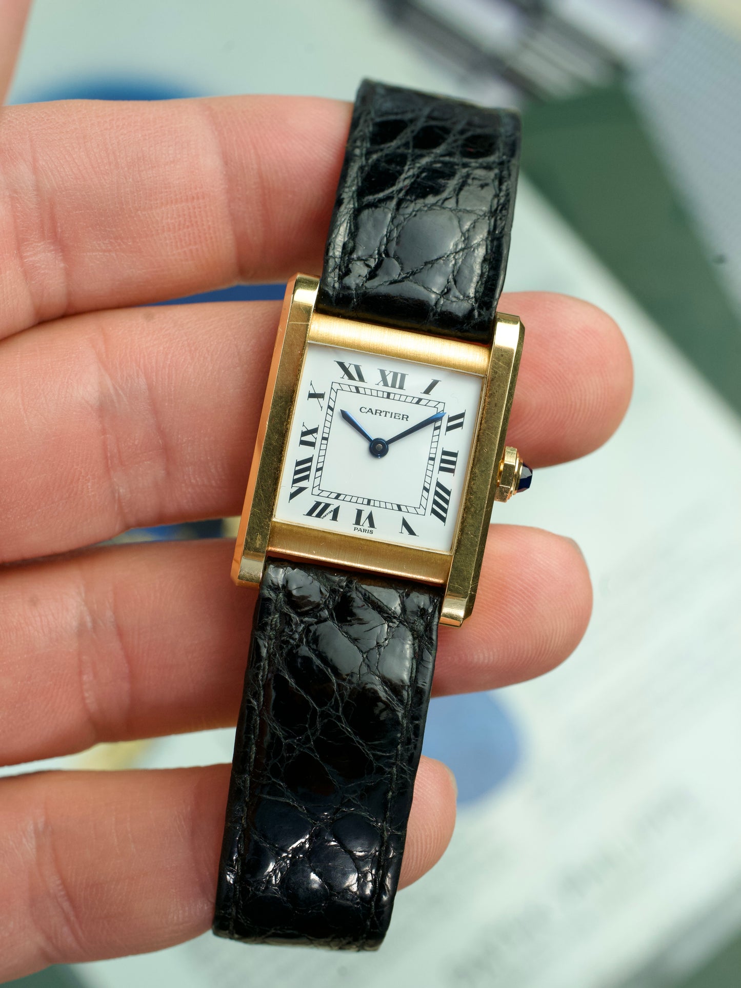 Cartier Tank Normale 78092 Unpolished 18K Yellow Gold 1970s