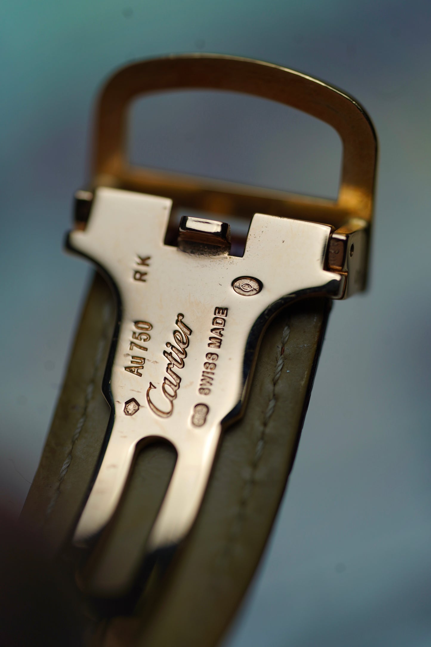 1990s Cartier Santos Dumont (Ref. 821054) pre CPCP 18K Yellow Gold