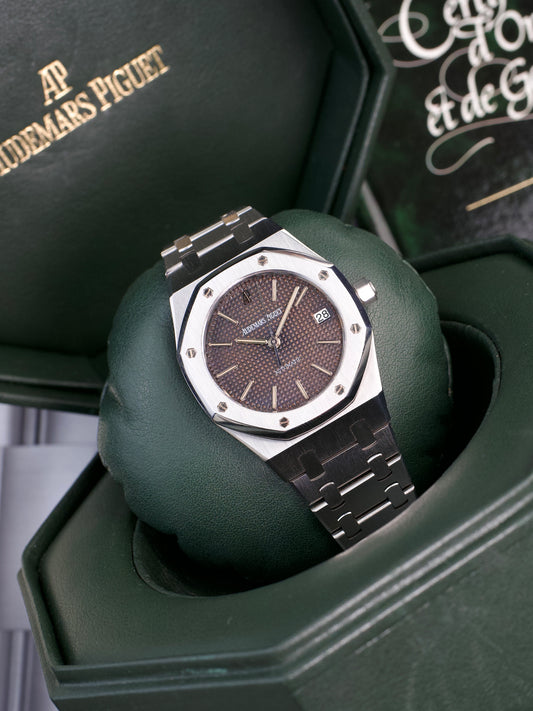 Audemars Piguet Royal Oak 14790ST FULL SET Tropical MK2 Brown Dial 1990s