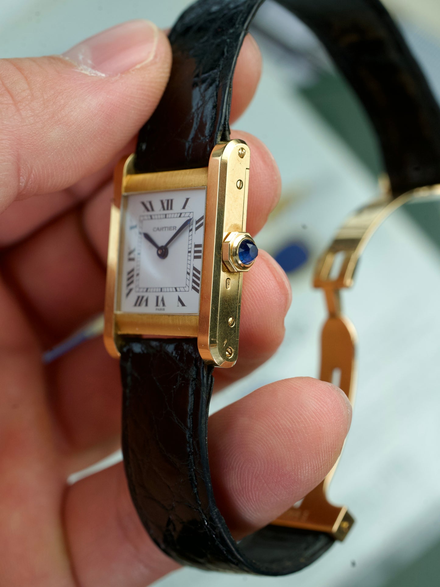 Cartier Tank Normale 78092 Unpolished 18K Yellow Gold 1970s