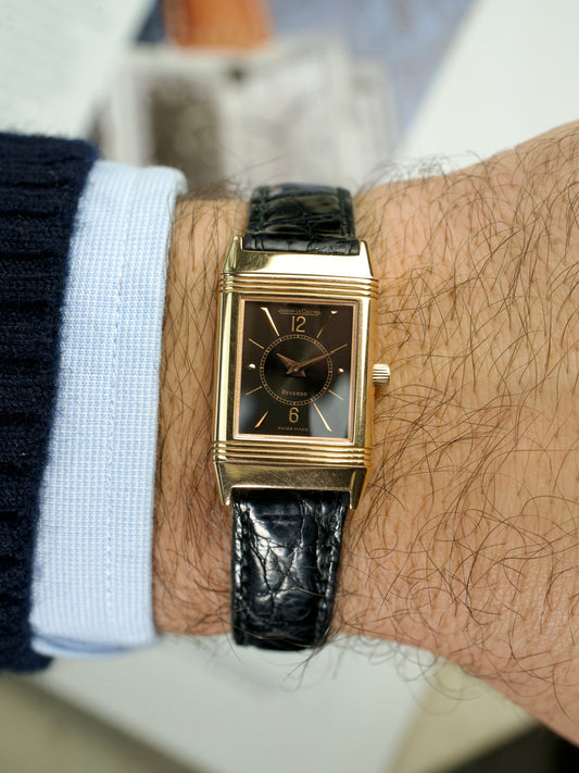 Jaeger LeCoultre Reverso 260.2.86 Art Deco 18 carat Rose Gold 1990s