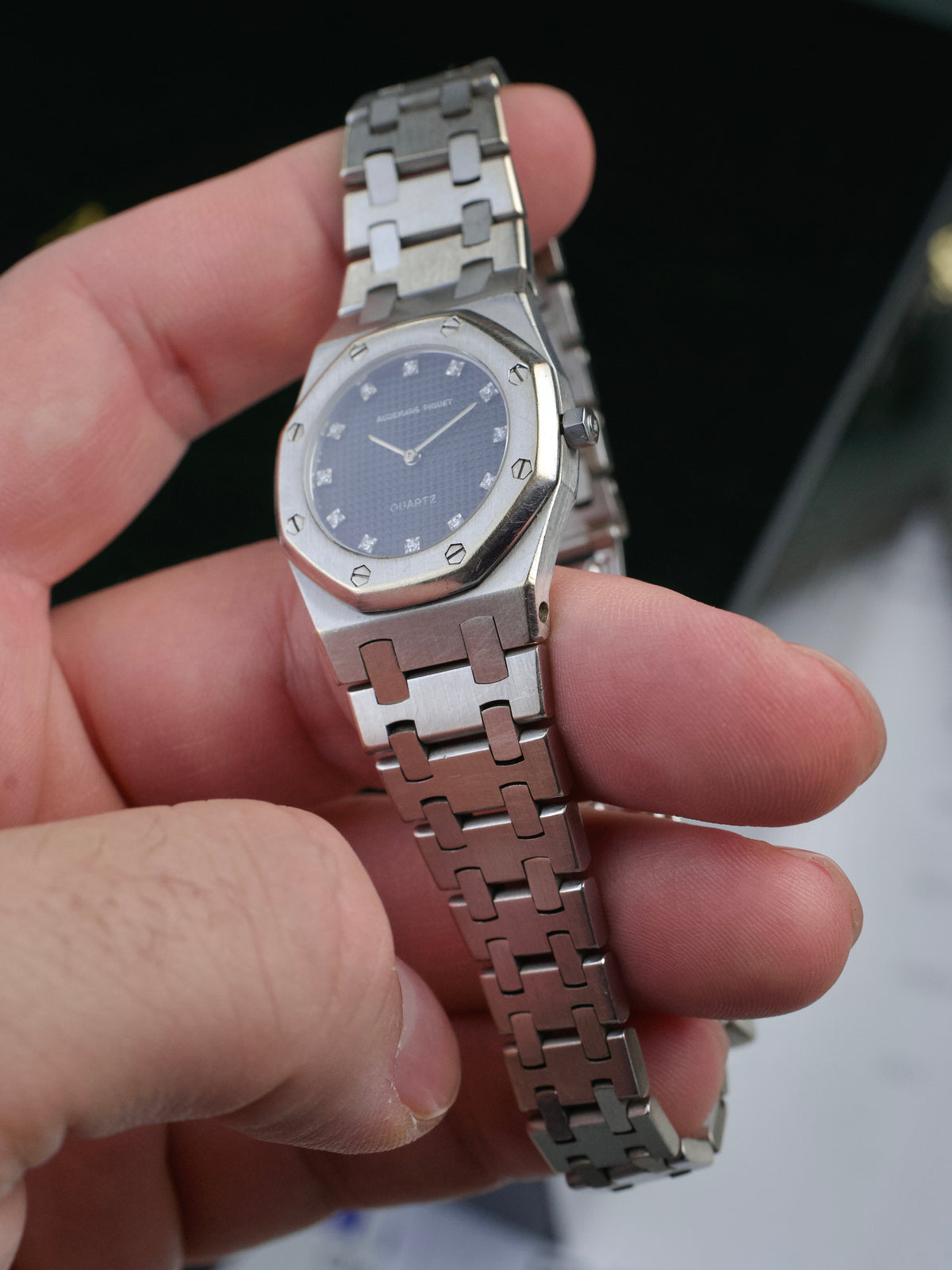 Audemars Piguet Royal Oak 6007BC Mini WHITE Gold Box 1980s