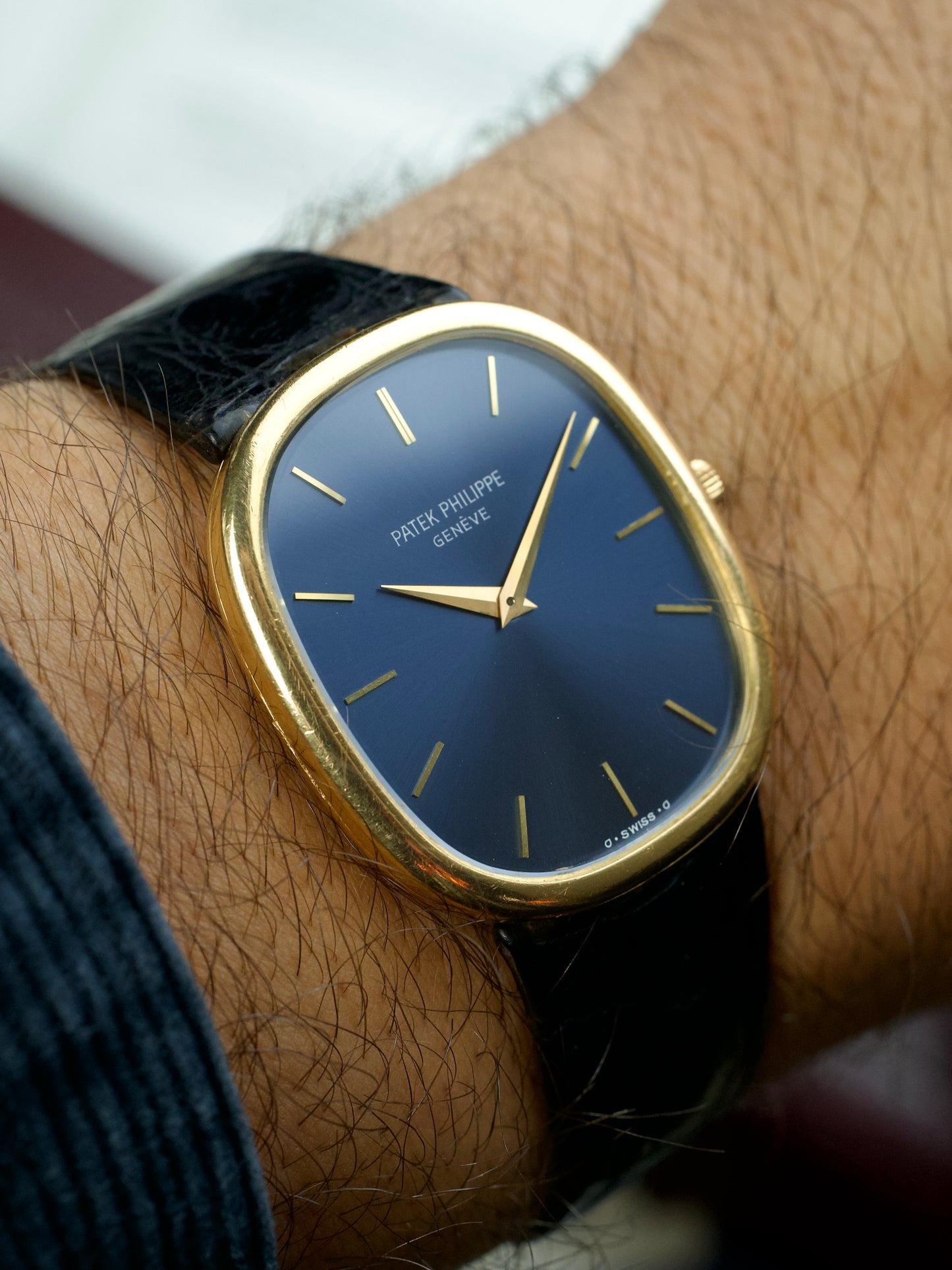 Patek Philippe Ellipse 3738j vintage watch, on the wrist