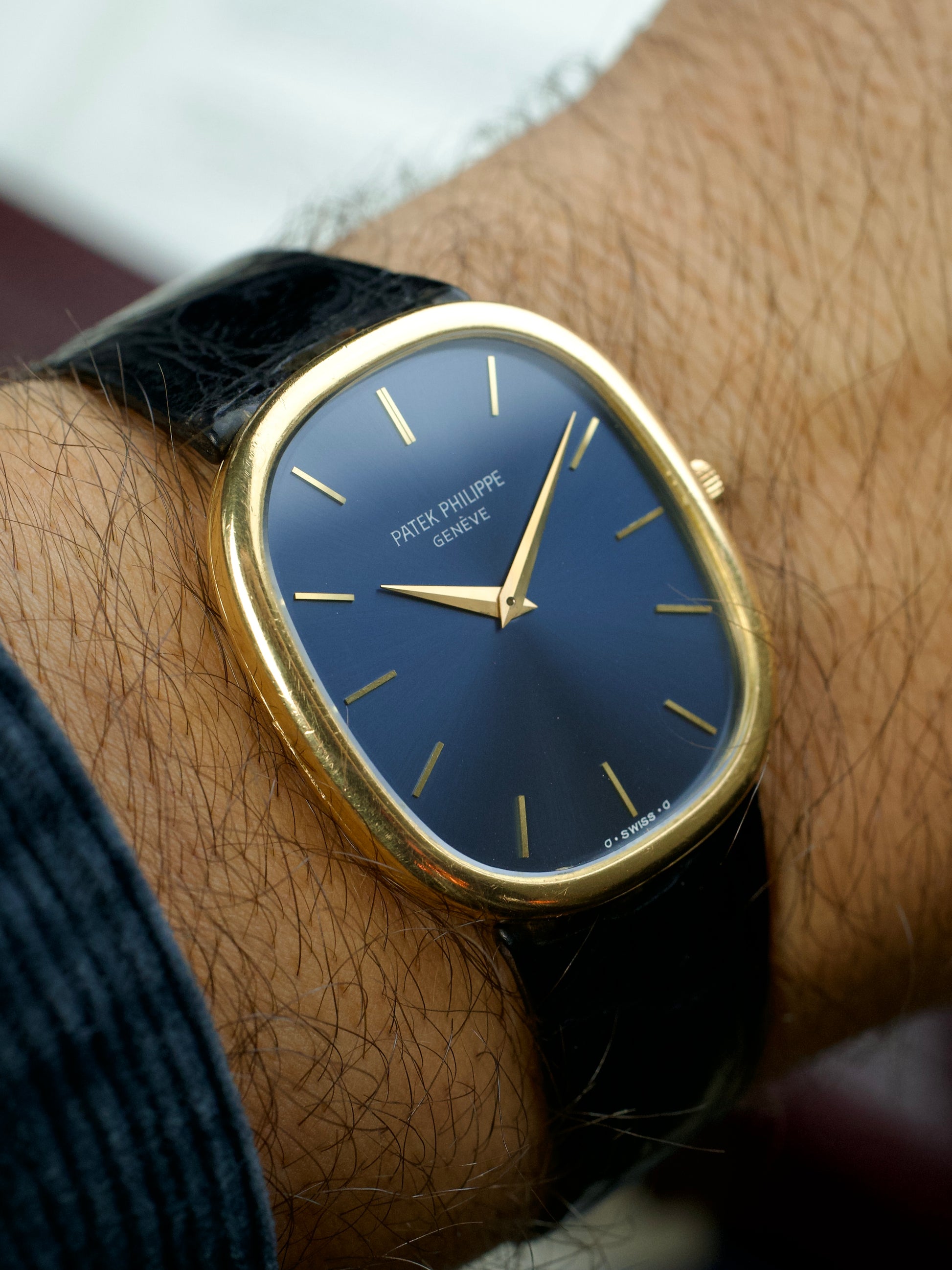 Patek Philippe Ellipse 3738j vintage watch, on the wrist
