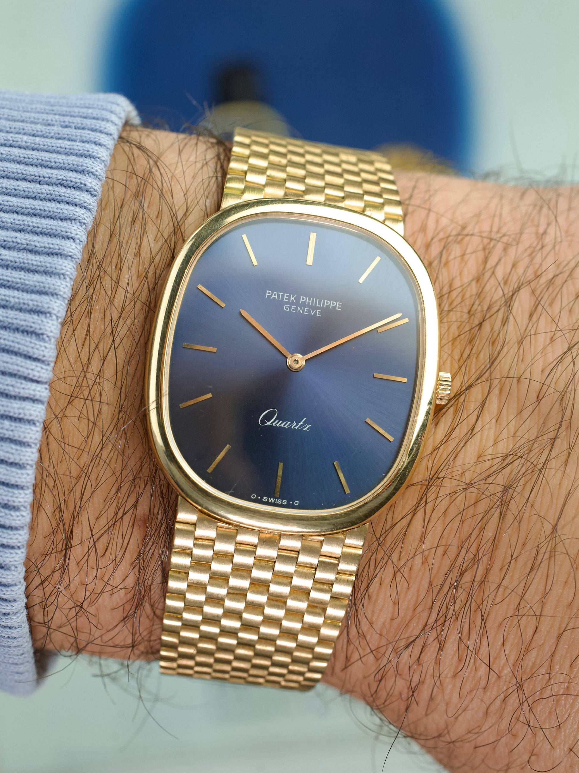 Patek Philippe Ellipse 3838 vintage watch, wrist