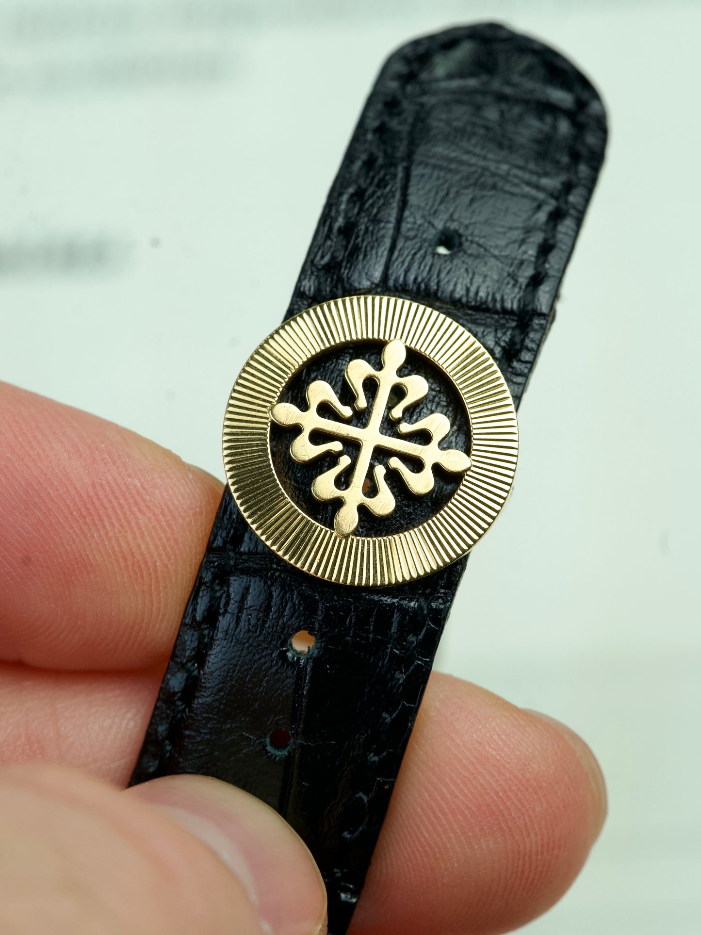 Patek Philippe Neptune 5081j FULL SET Black Sigma 18 Carat Gold Jumbo automatic investment grade, clasp