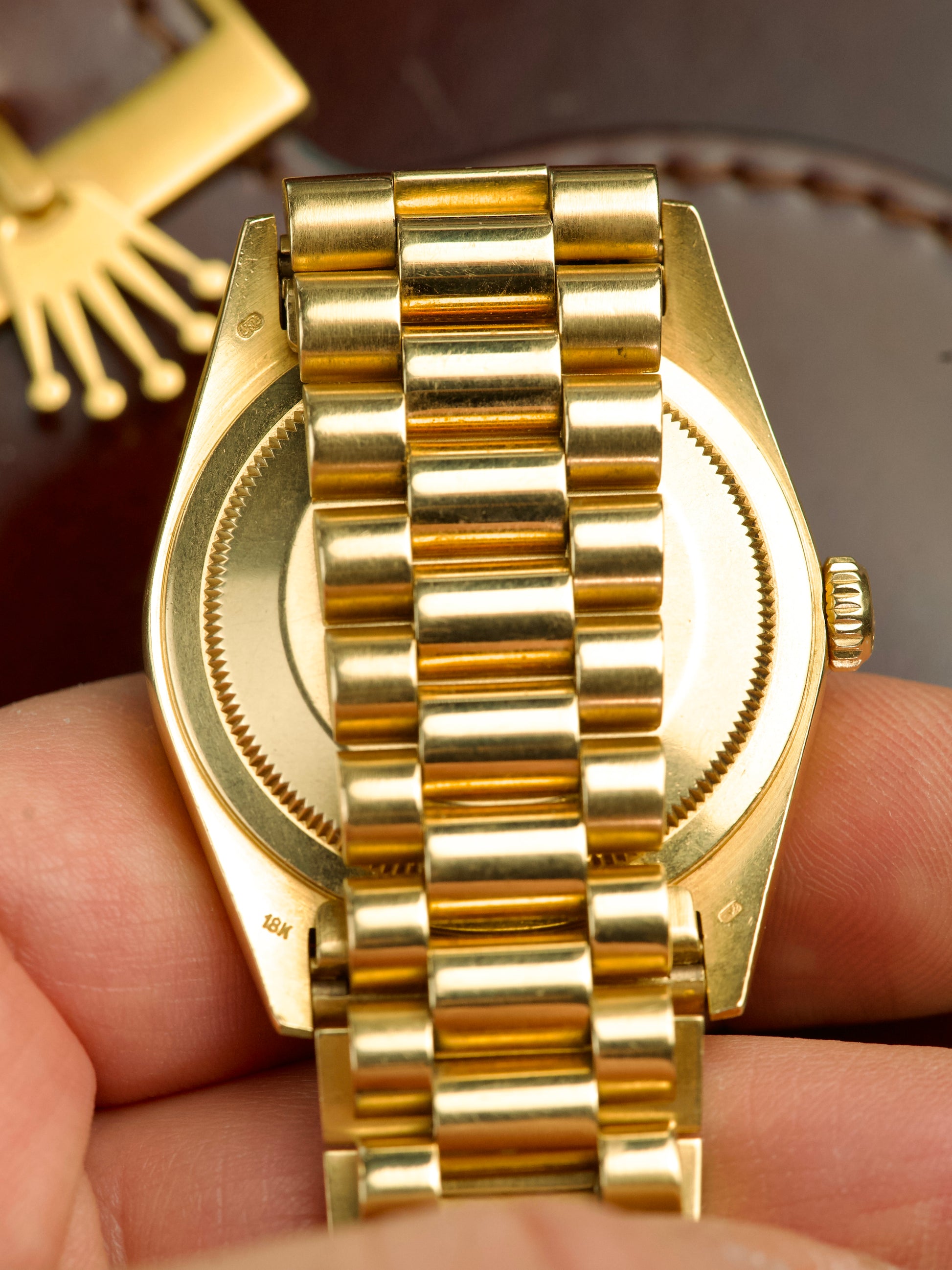 Rolex Day Date 18388 preowned investment grade, back