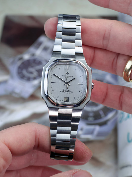 Vacheron Constantin 2215 Chronometre Royal vintage Box Archive Grey Sigma Dial 1970s, front